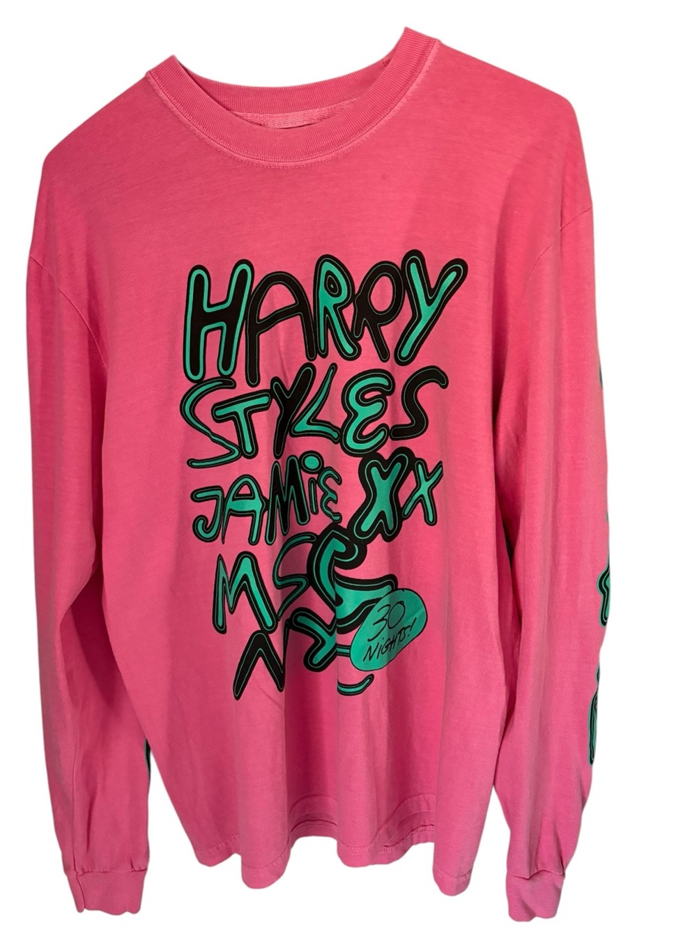 Harry Styles Jamie XX MSG NYC 30 Nights Official Together Concert Pink L/S Sz M - Picture 4 of 8